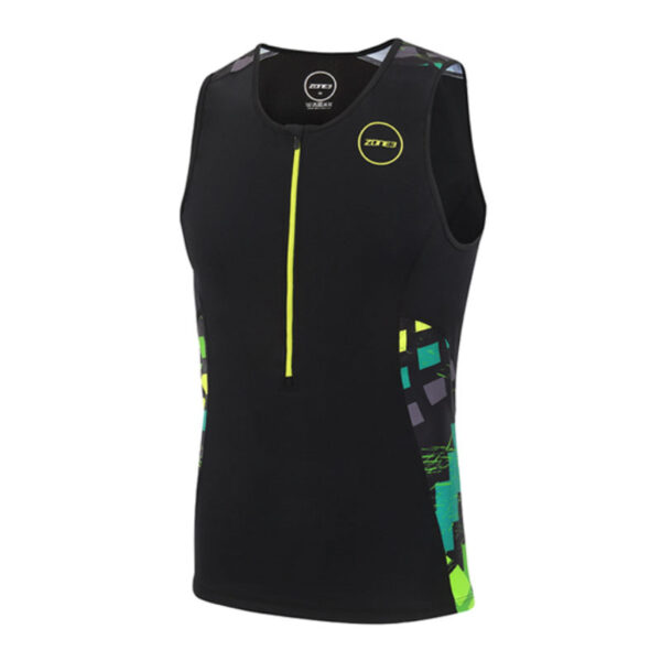 Zone3 Men Activate Plus Top Electric Sprint Black/Yellow/Lime