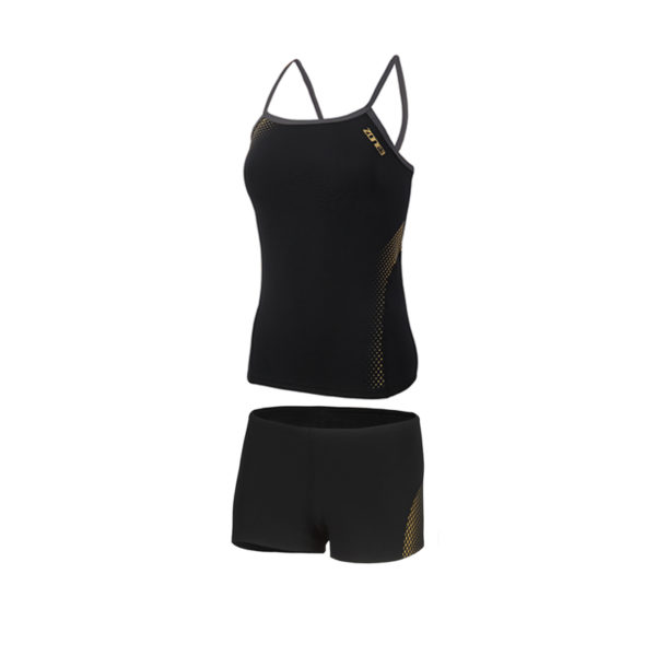 Zone3 Women MF-Xfinity Tankini Swim Top & Shorts Black