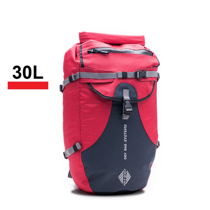 AQUA QUEST Stylin 100 Waterproof 30L Backpack Red Durasport