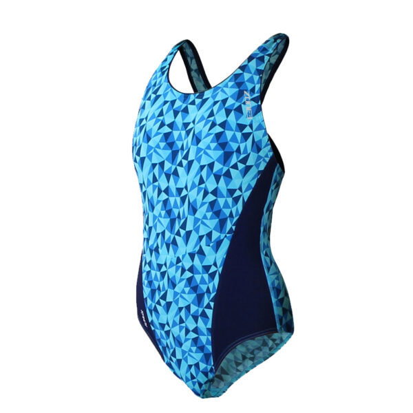 ZONE3 Women Prism Classic Swim Costume Green/Blue